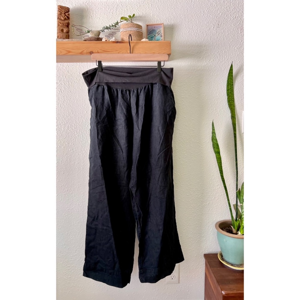 Elliott Lauren linen maternity pants